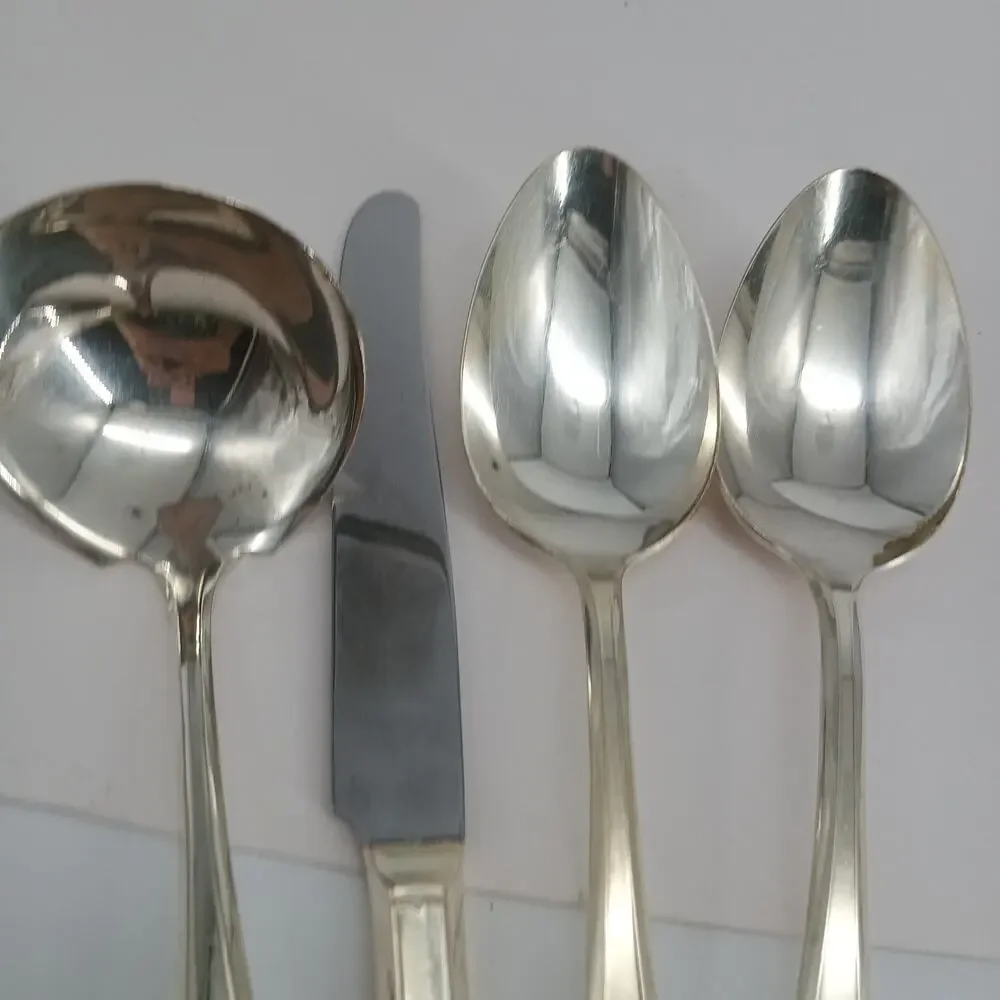 4X Serving 1914 Patrician Silverplate Flatware COMMUNITY Ladle Spoon Oneida